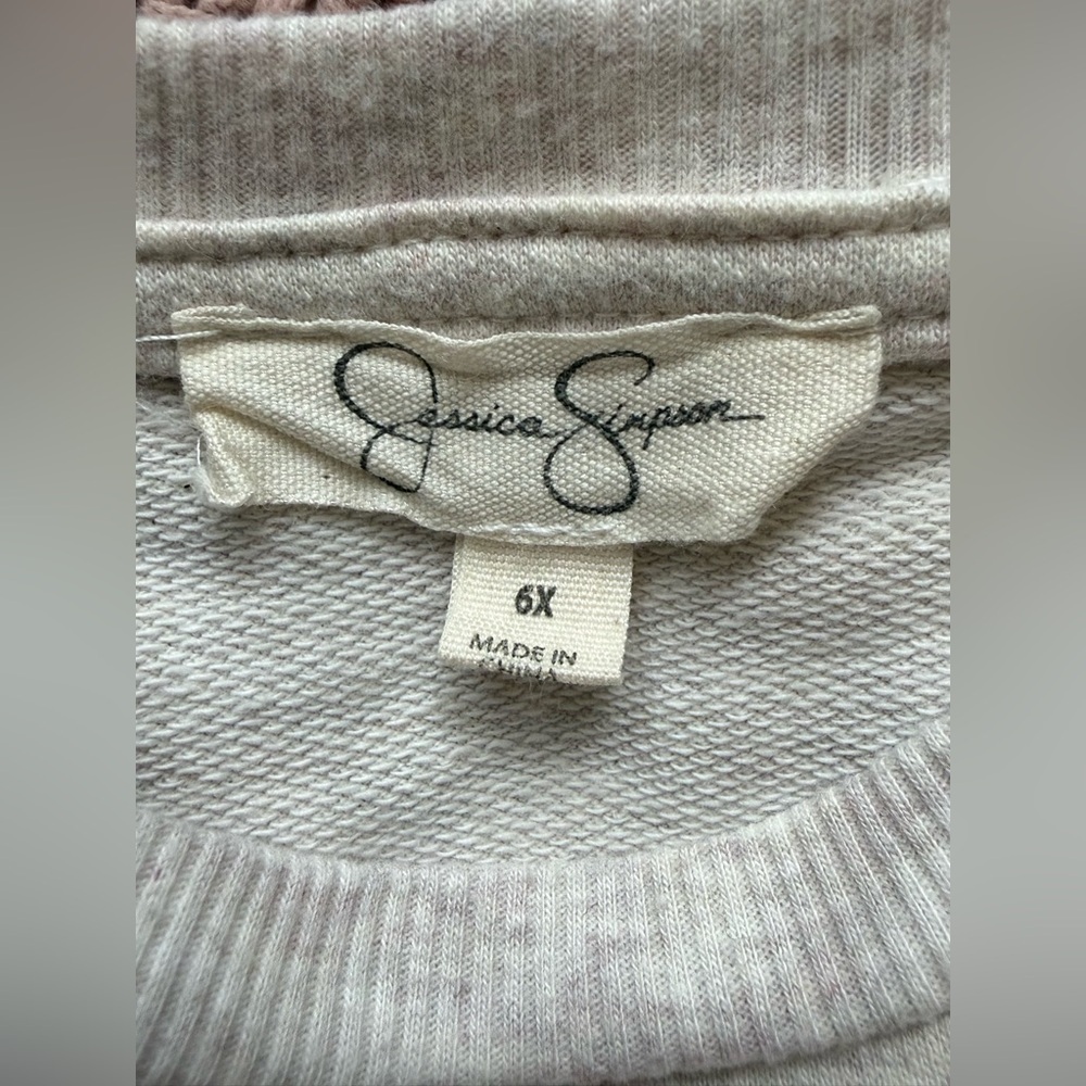 🌿 Jessica Simpson Girls Outfit Set — Size 6X (Top + Skirt) - Picture 2 of 5
